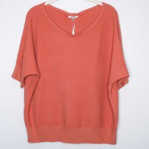 Vila Milano Womens Sweater Size XL‎ Pink Mauve Ribbed Office Casual